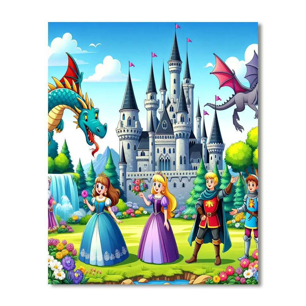 Creative Fairy Tale Adventure Numbered Painting Kits