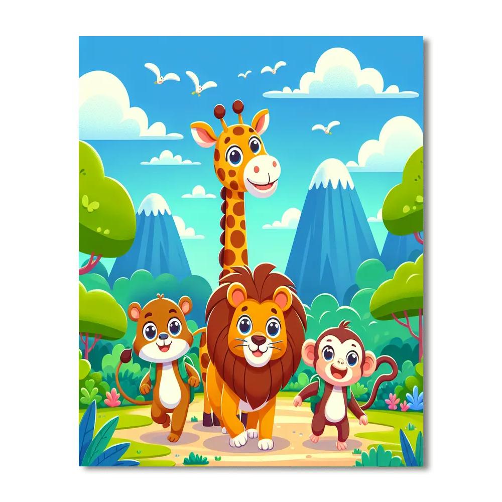Curious Animal Expedition Numbered Painting Kits