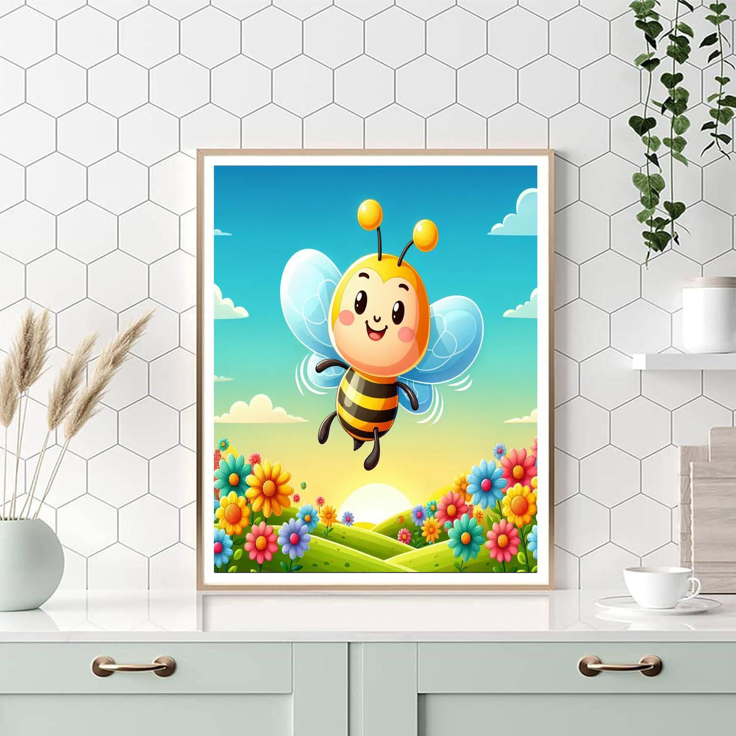 Busy Bee Adventure Painting Number Kit