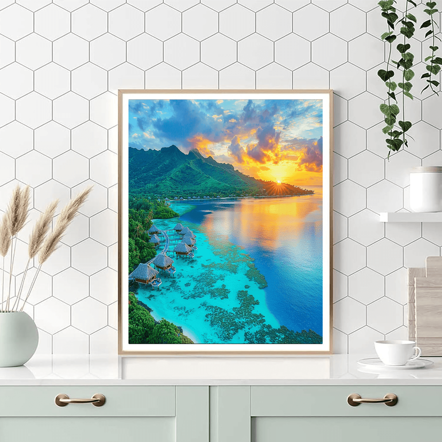 Bora Bora Lagoon Paint By Numbers