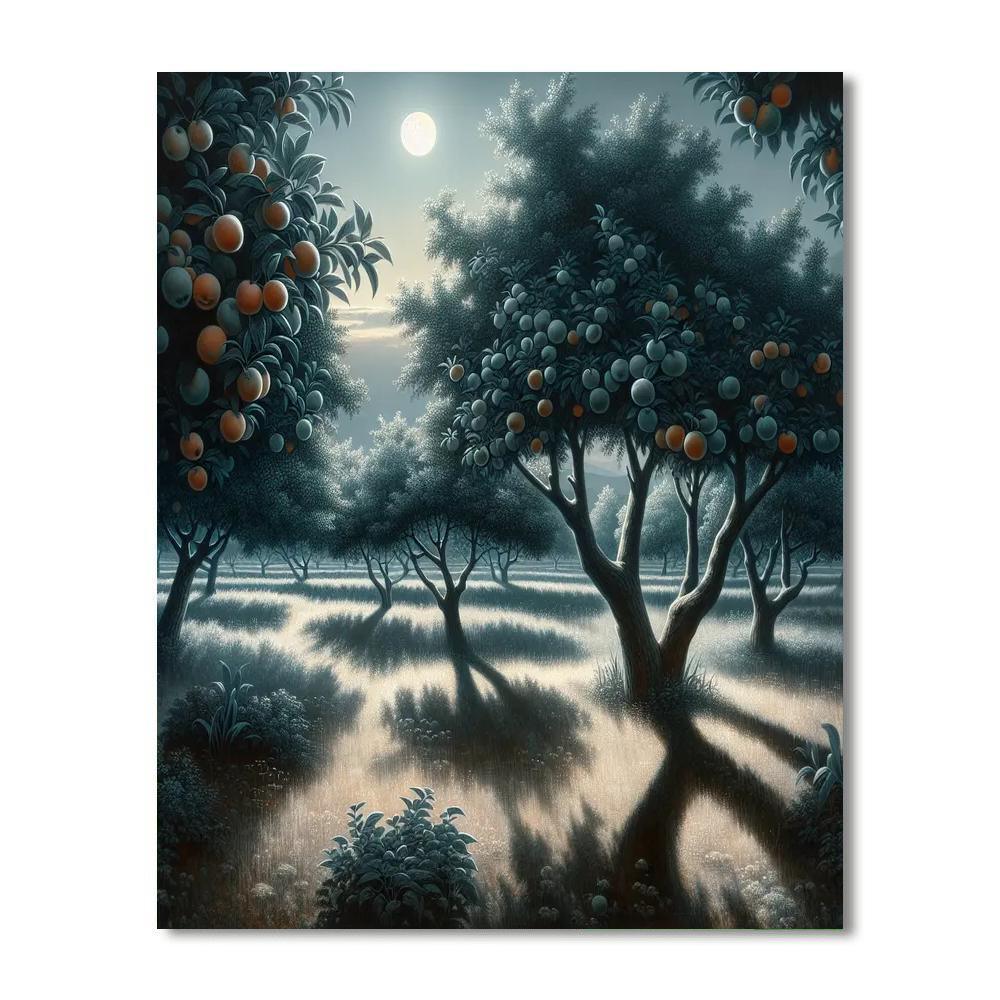 Moonlit Orchard Serenity Painting By Numbers Kit