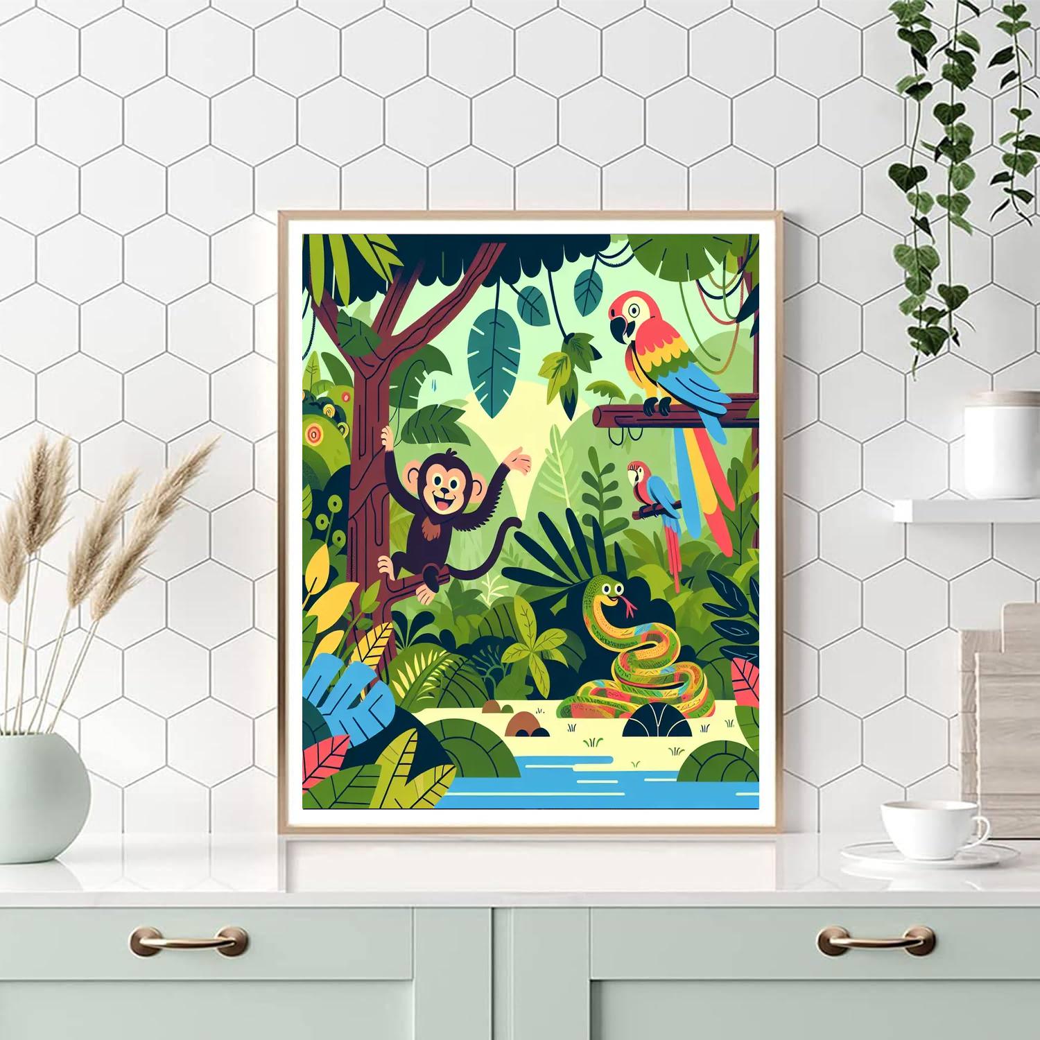 Eco Explorer: Journey Into The Jungle Number Painting