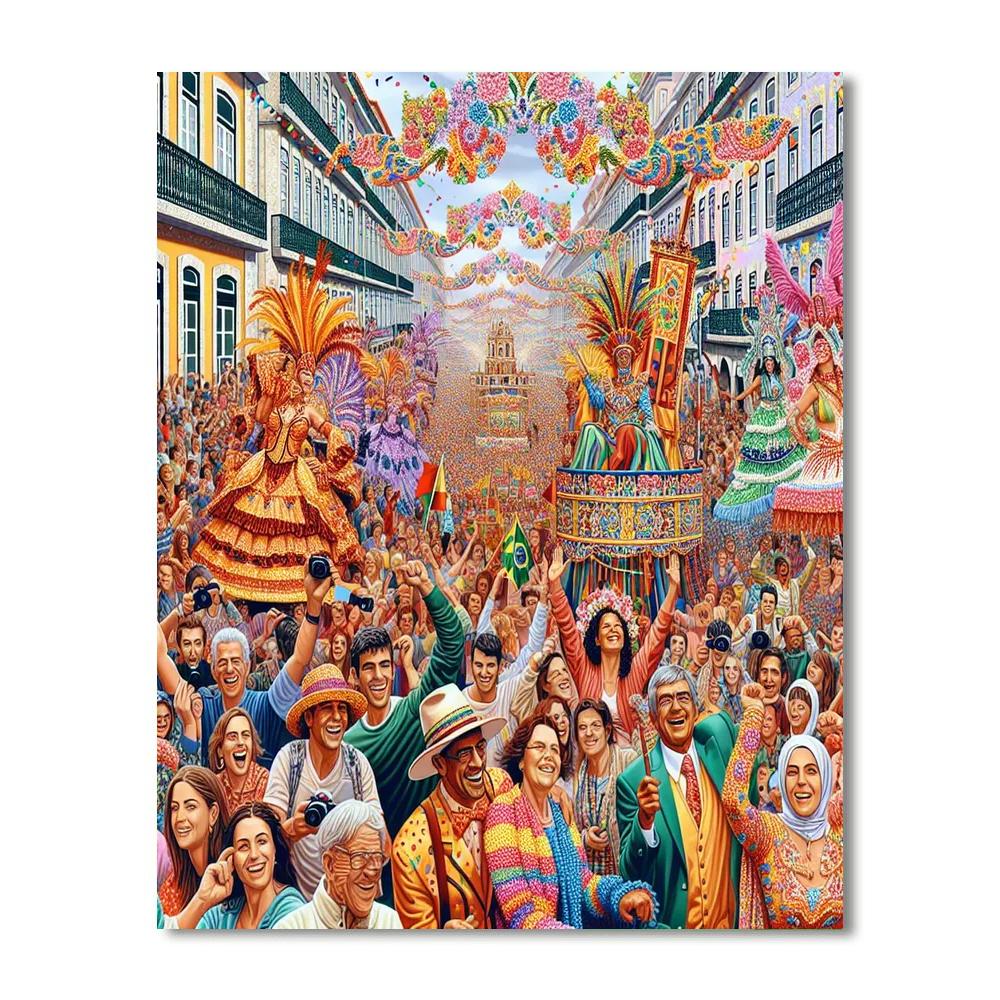 Lisbon Carnival DIY Paint By Numbers