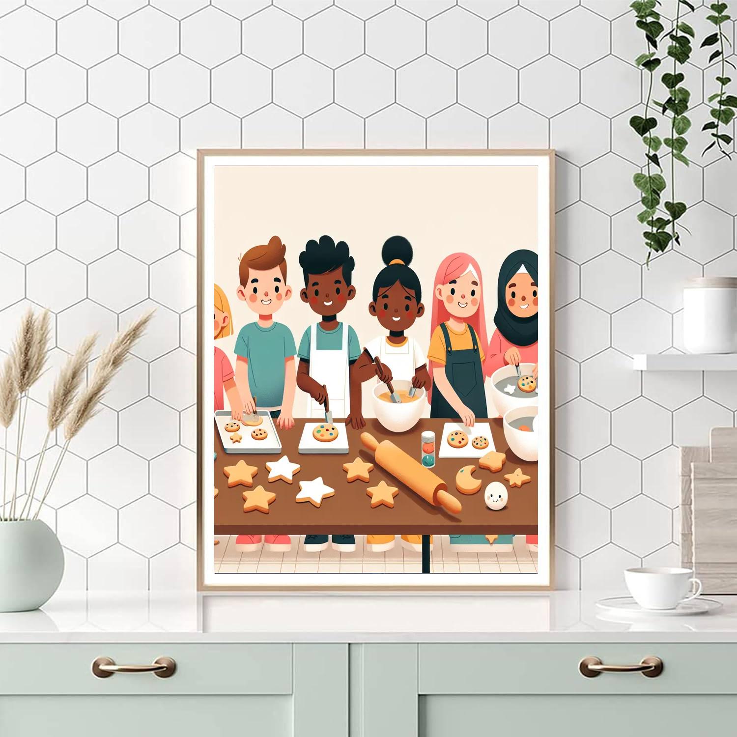 Cosmic Cookie Creation Number Painting