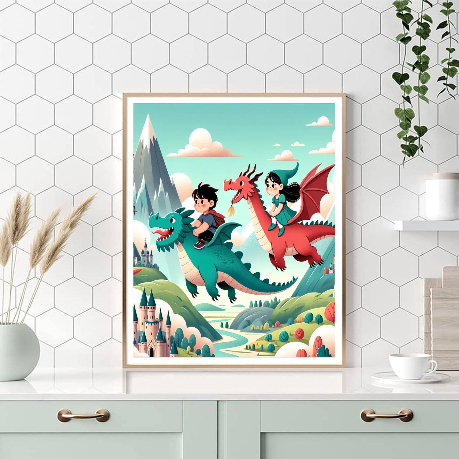 Dragon Rider's Journey Painting Number Kit