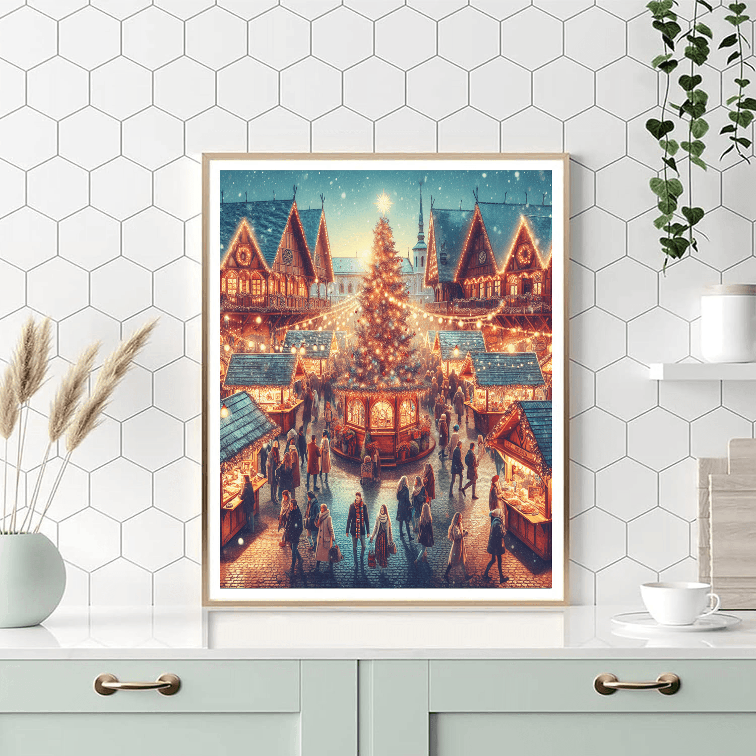 Budapest Christmas Market DIY Paint By Numbers