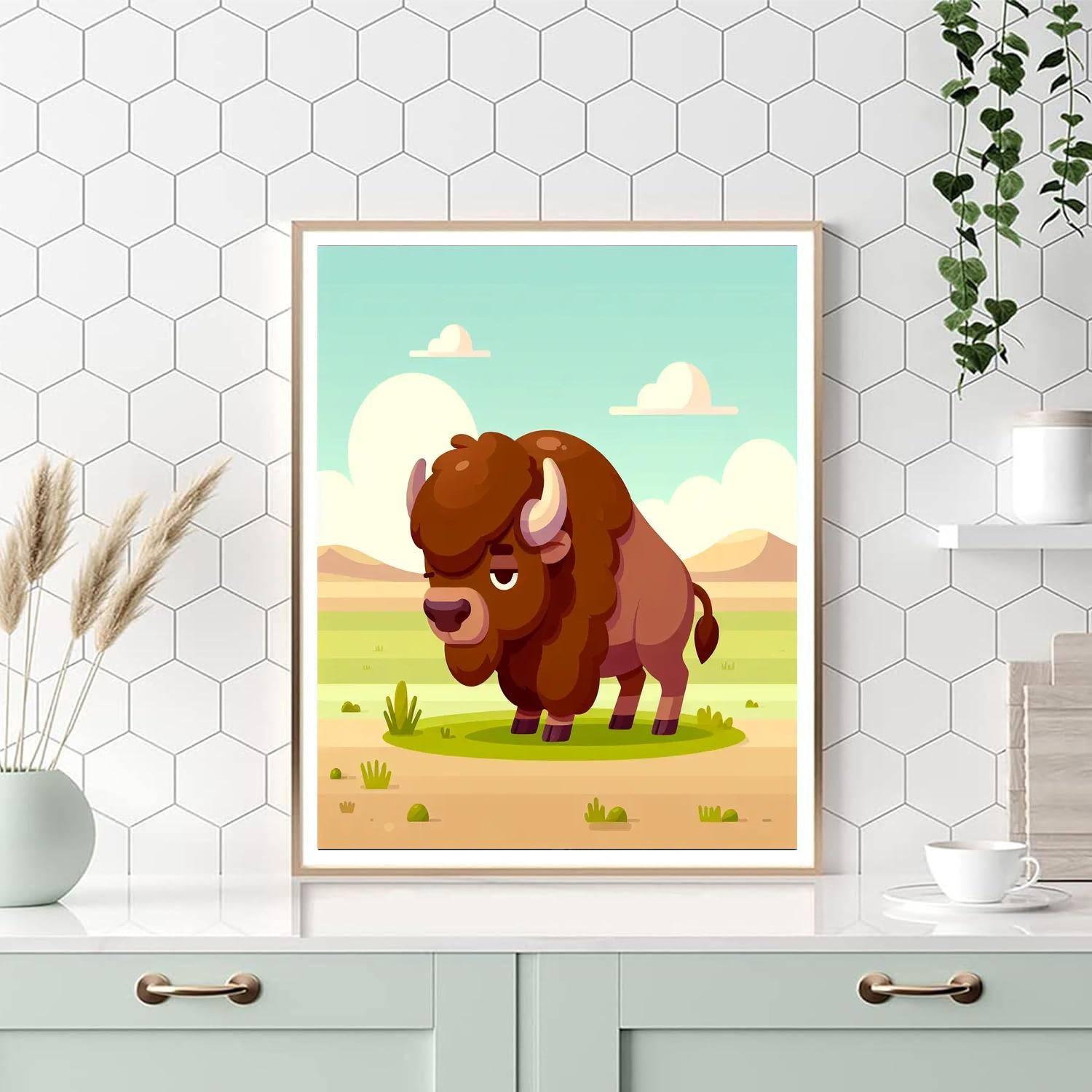 Benevolent Bison Numbered Painting Kits