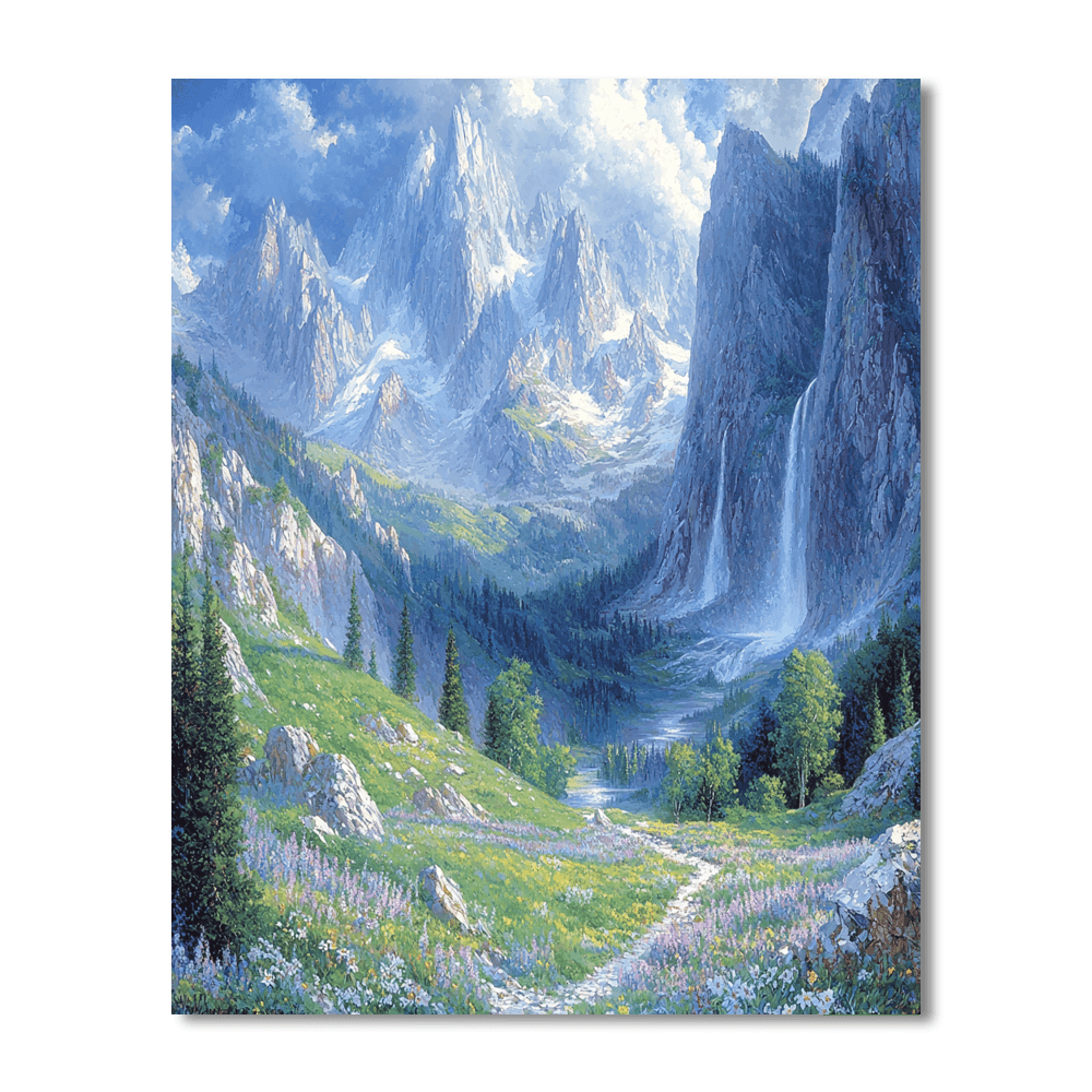 Turner Inspired Mystical Mountain Vista Paint By Numbers Kits