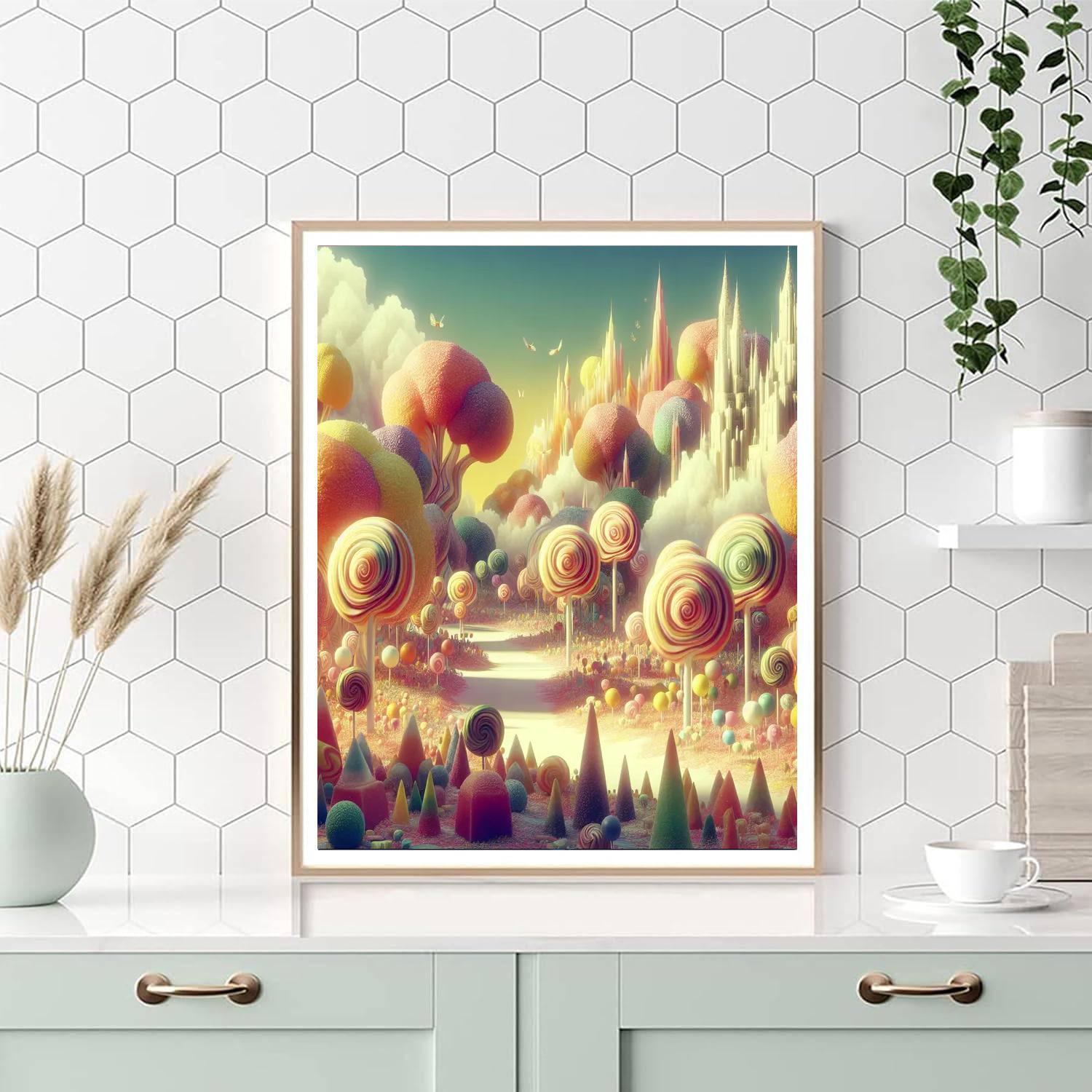 Whimsical Candy Land Adventure Paint By Number