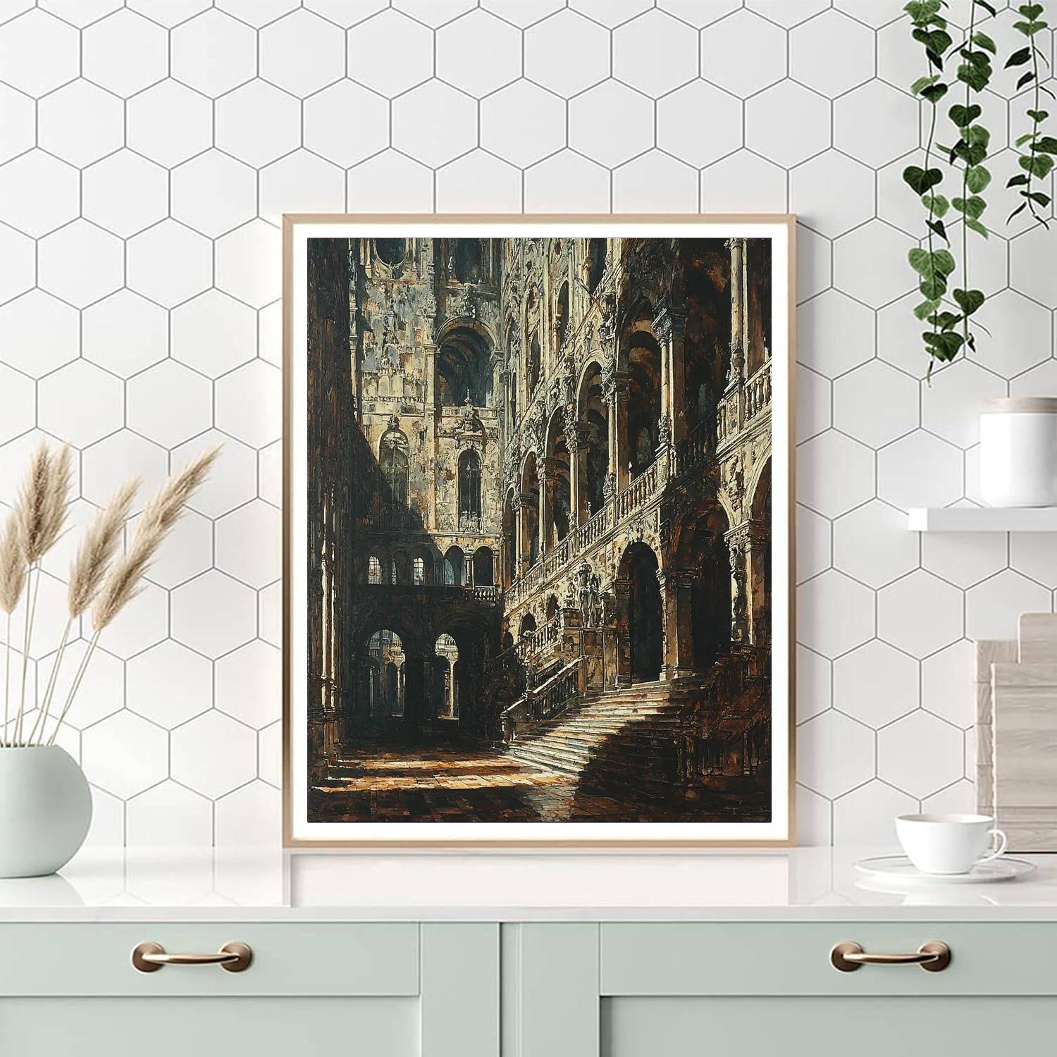 Giovanni Battista Piranesi Inspired Piranesi's Grand Architecture  DIY Paint By Numbers