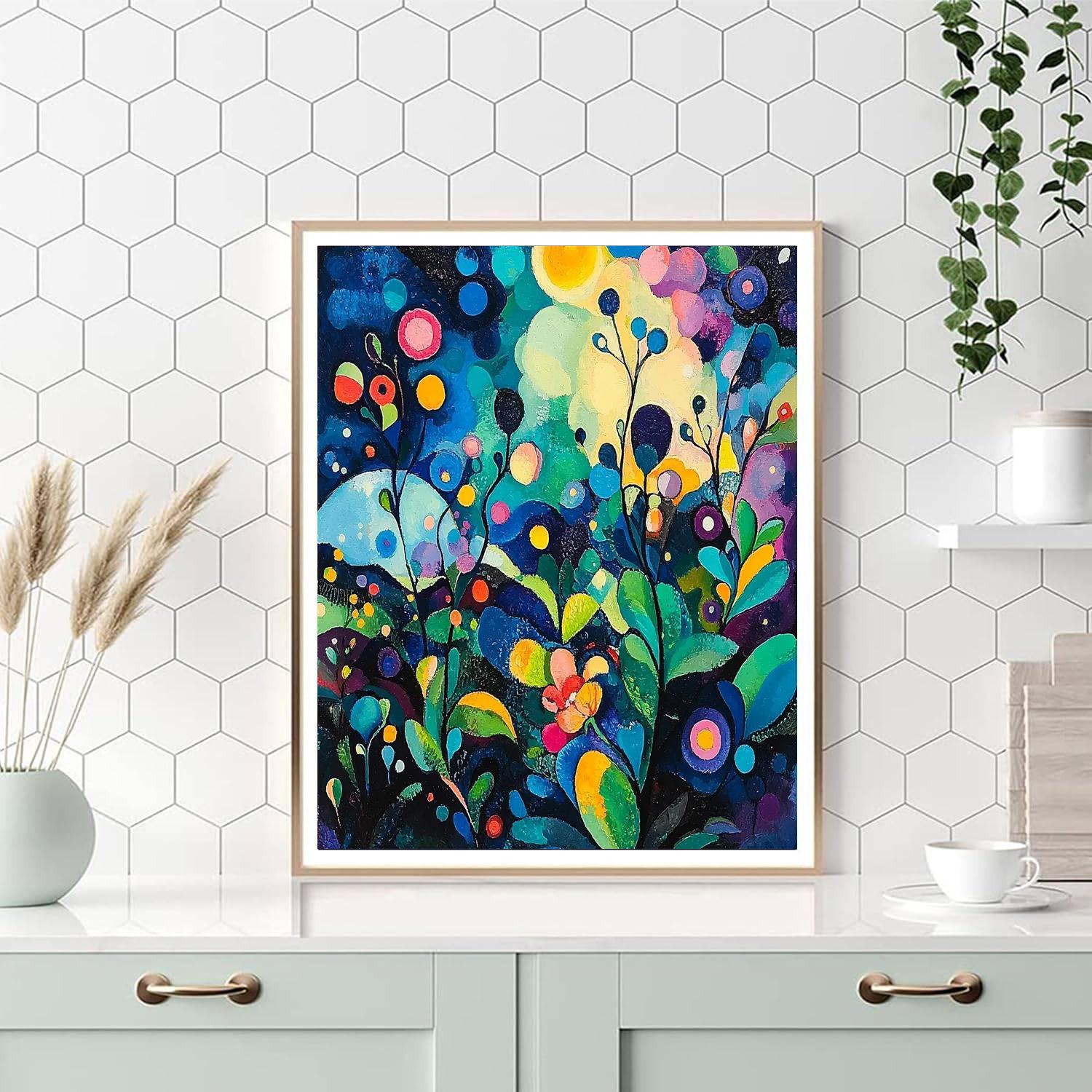 Wassily Kandinsky Inspired Celestial Blossom Abstraction  Painting By Numbers Kit