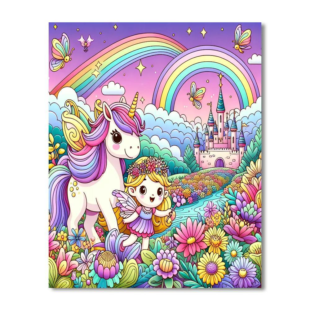 Magical Enchanted Realm DIY Paint By Numbers