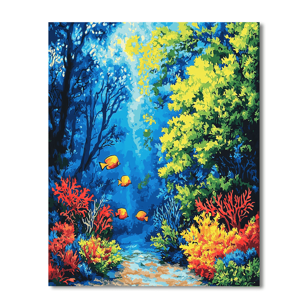 Paul Cézanne Inspired Cosmic Ocean  Paint By Numbers