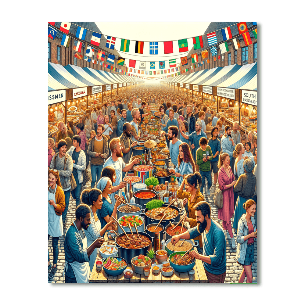 World Food Festival - Denmark Painting By Numbers Kit