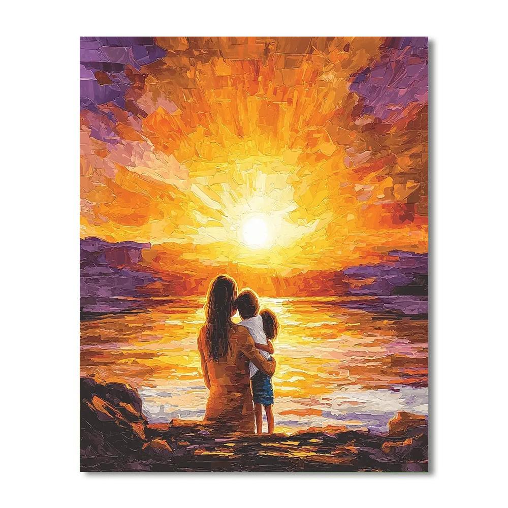 Sunset Hugs DIY Paint By Numbers