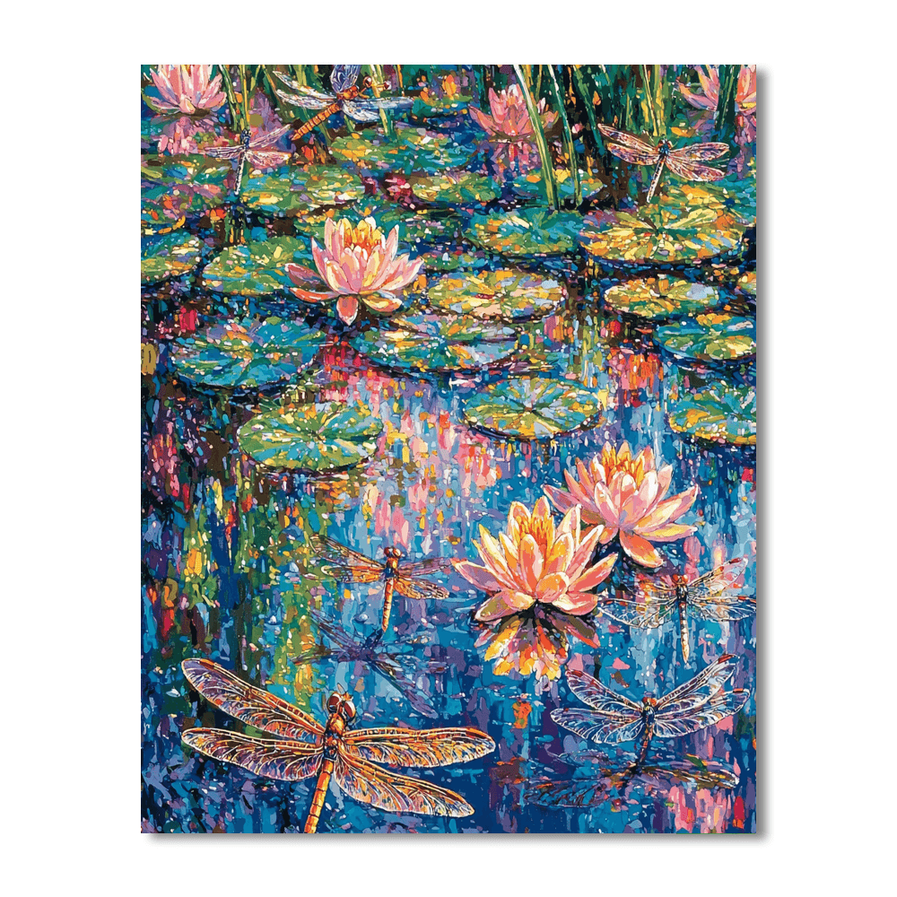 Pierre Bonnard Inspired Mystical Dragonflies  Paint By Numbers Kits