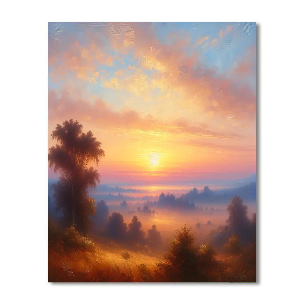 Ethereal Sunrise Paint By Color