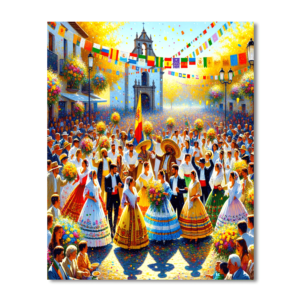 Fiesta De San Isidro Numbered Painting Kits