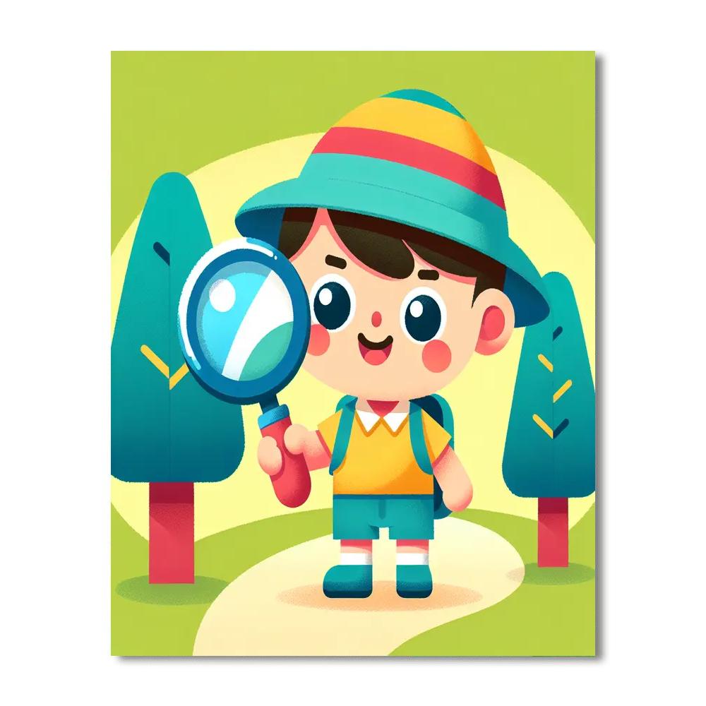Curious Little Explorer Painting By Numbers Kit