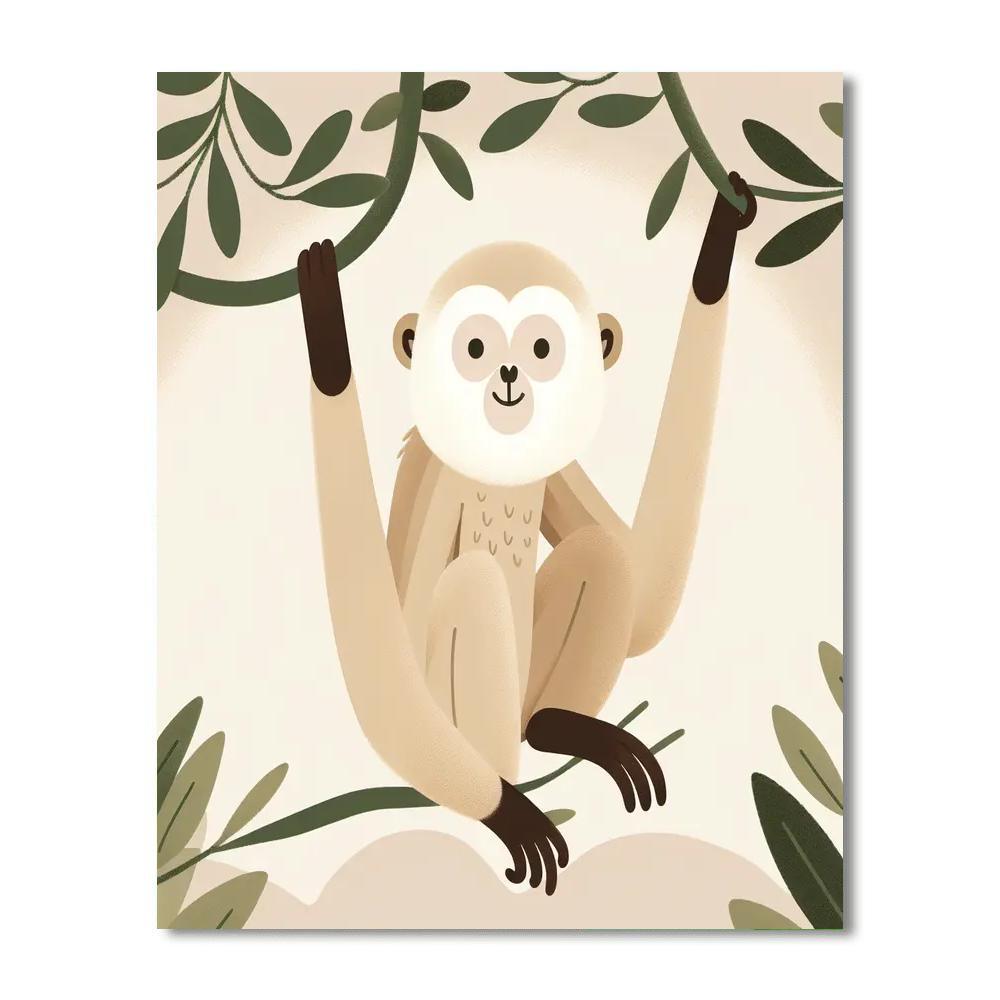 Gentle Gibbon Numbered Painting Kits