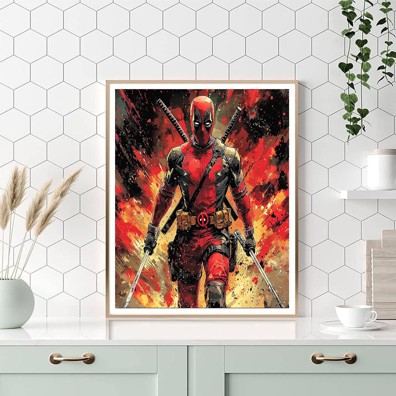 Ryan Reynolds: The Charismatic Antics Of Deadpool Painting Number Kit