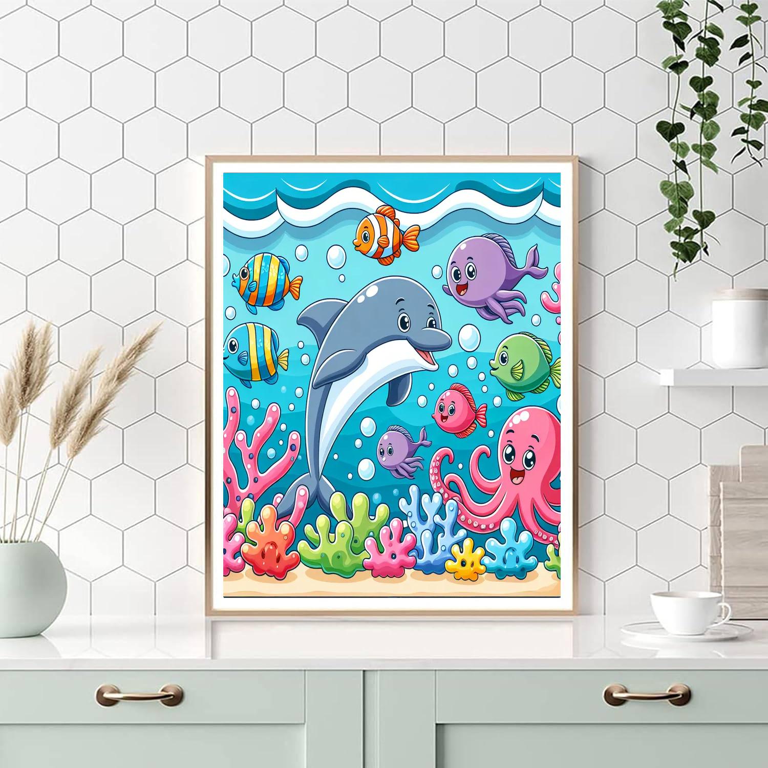 Fun Under The Sea Paint By Numbers Art