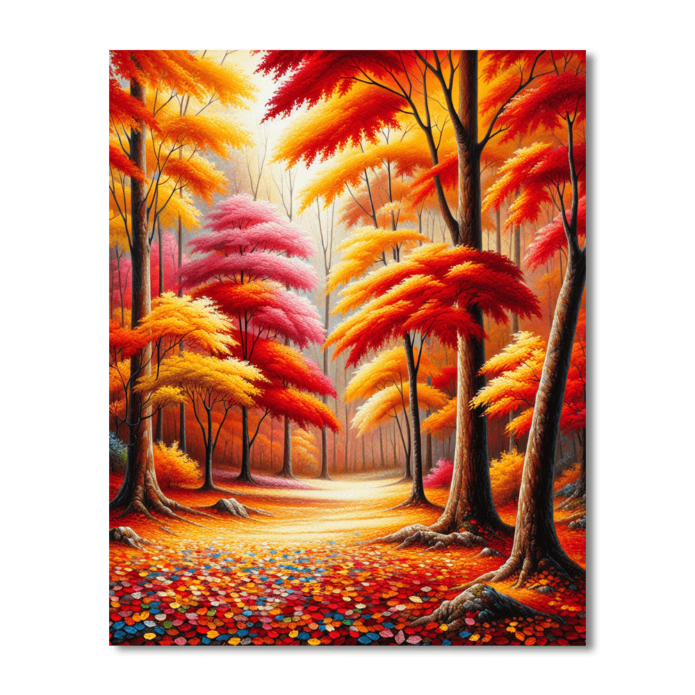 Autumn's Warm Embrace Paint By Numbers