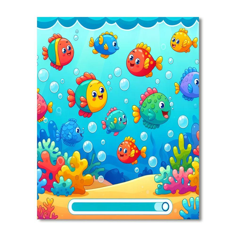 Ocean Life Adventure Painting Number Kit