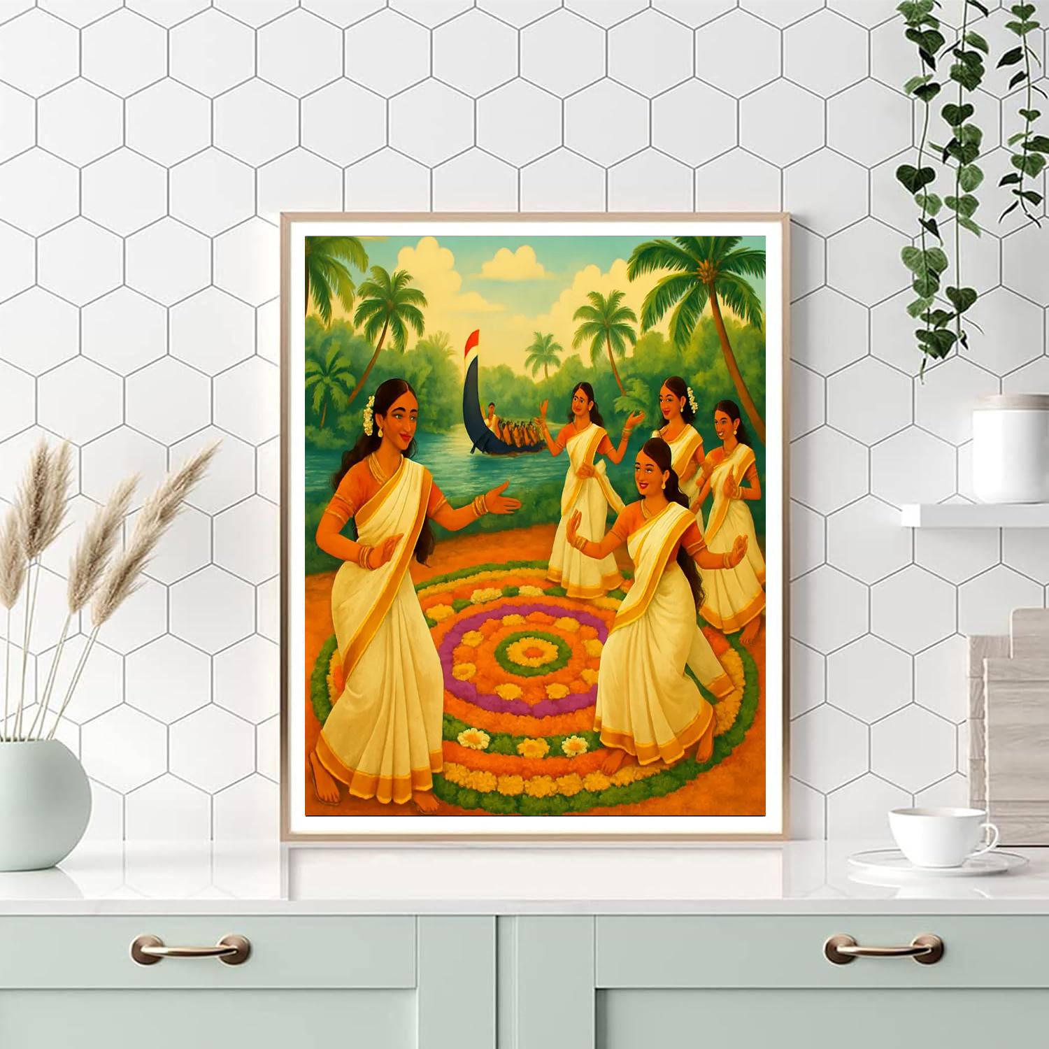 Onam Festival - India DIY Paint By Numbers