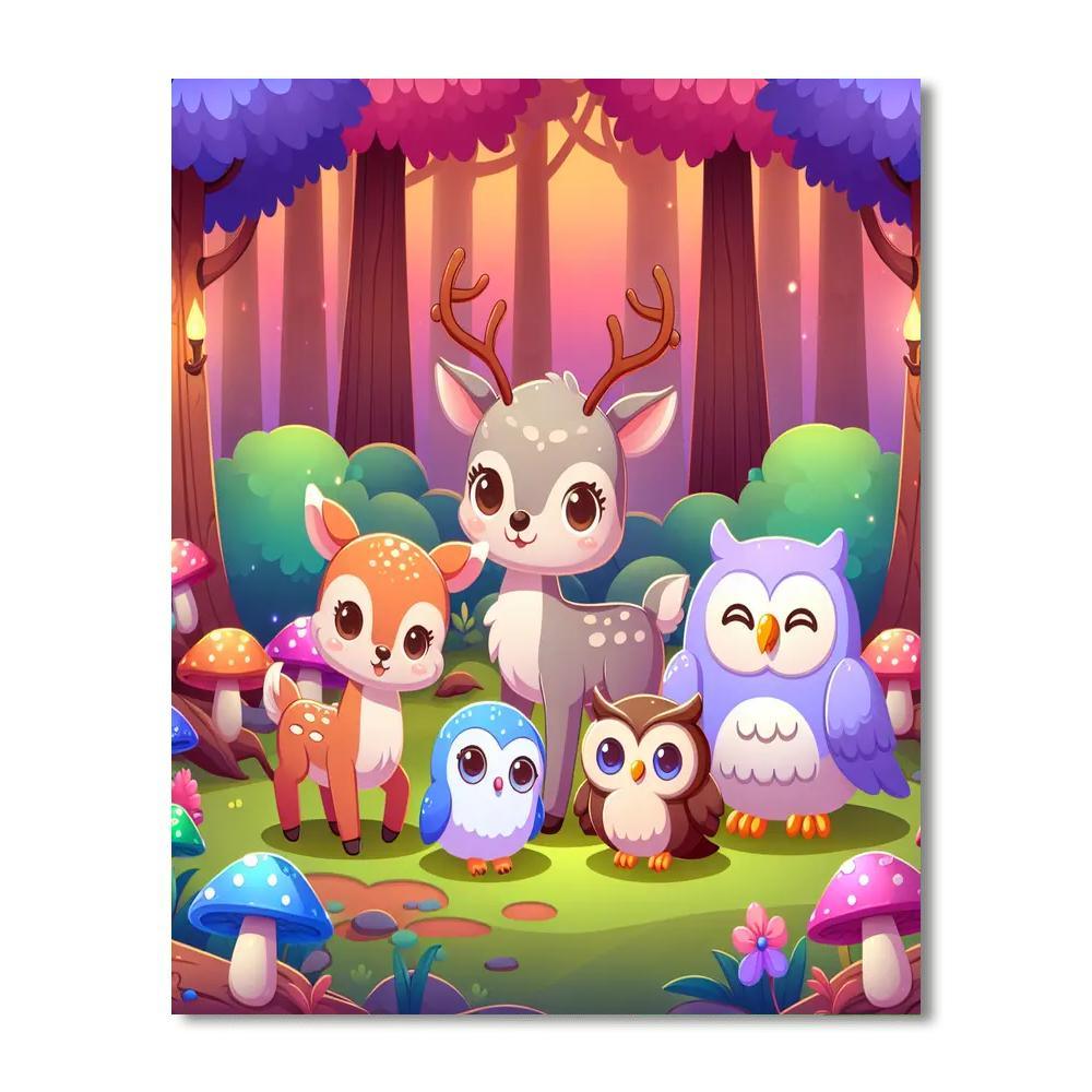 Wonders Of The Woodland Realm Paint By Color
