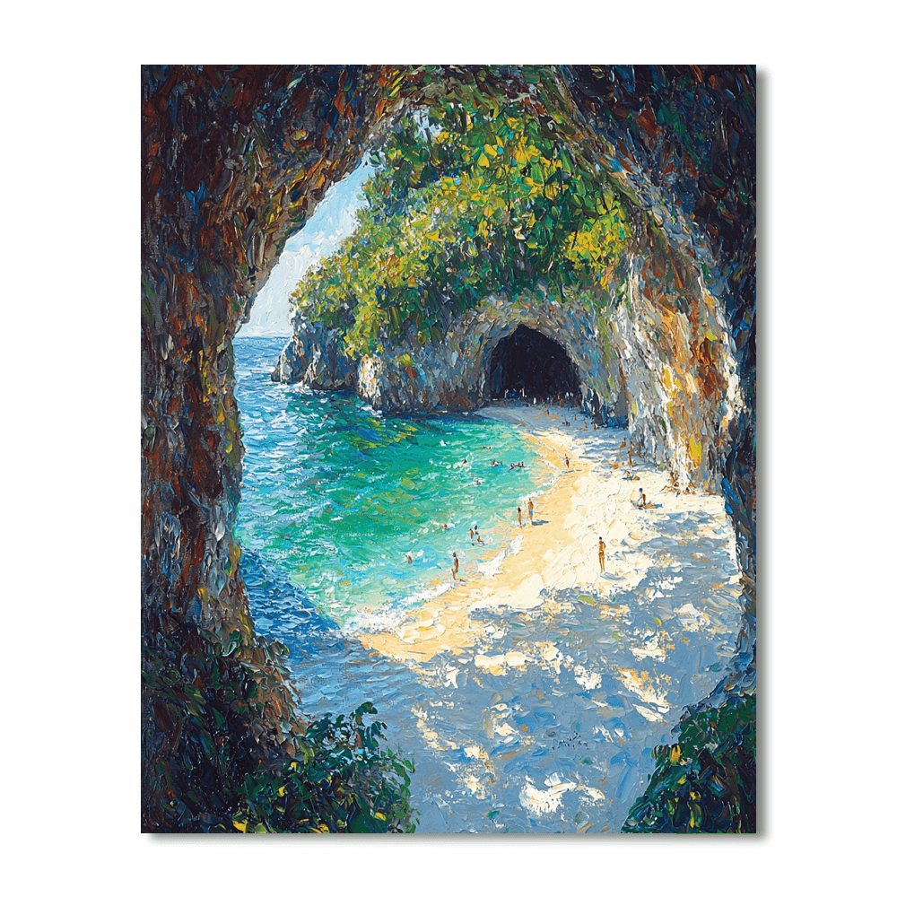 The Hidden Beach Of Marieta Islands DIY Paint By Numbers