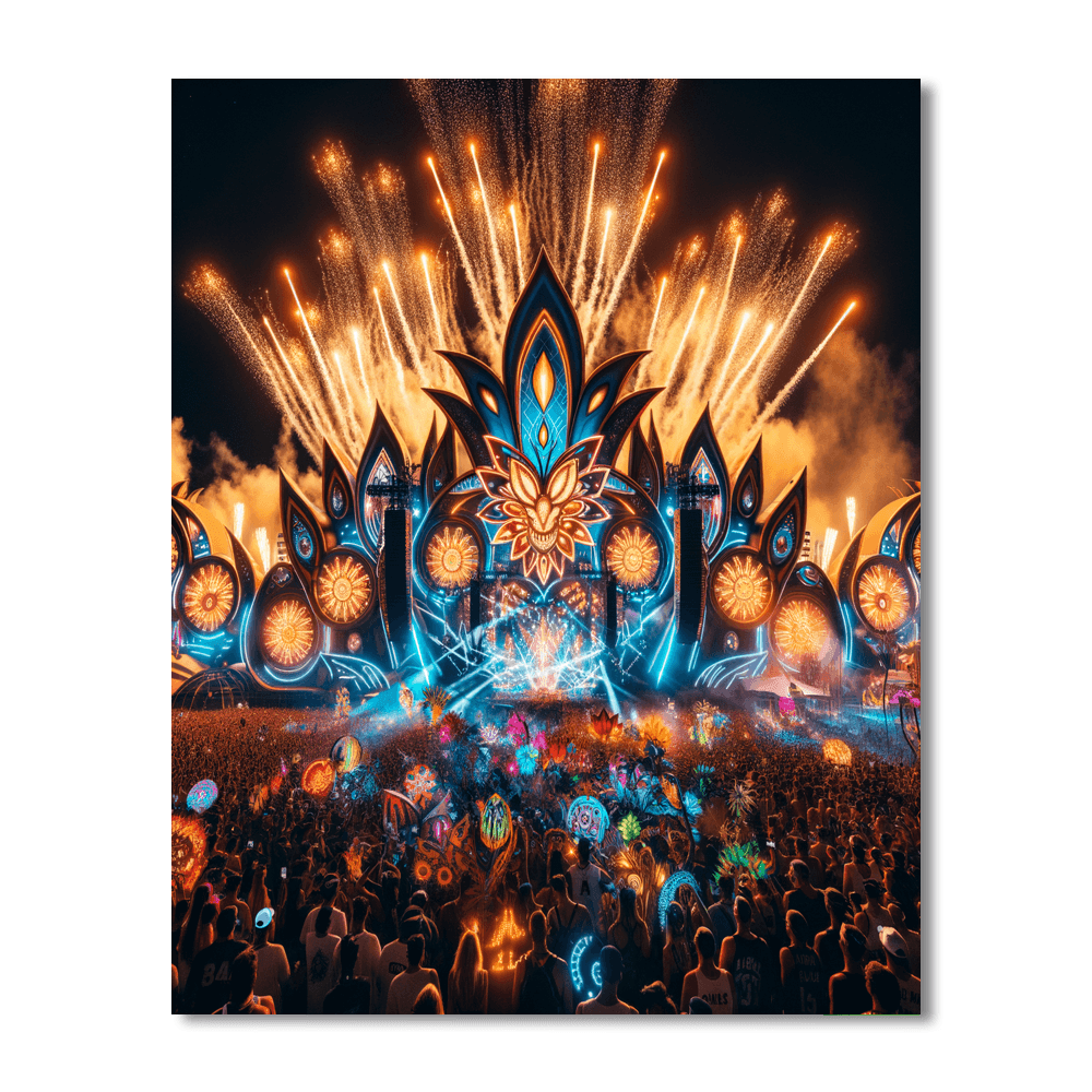 Electric Daisy Carnival - Las Vegas, Usa Paint By Number