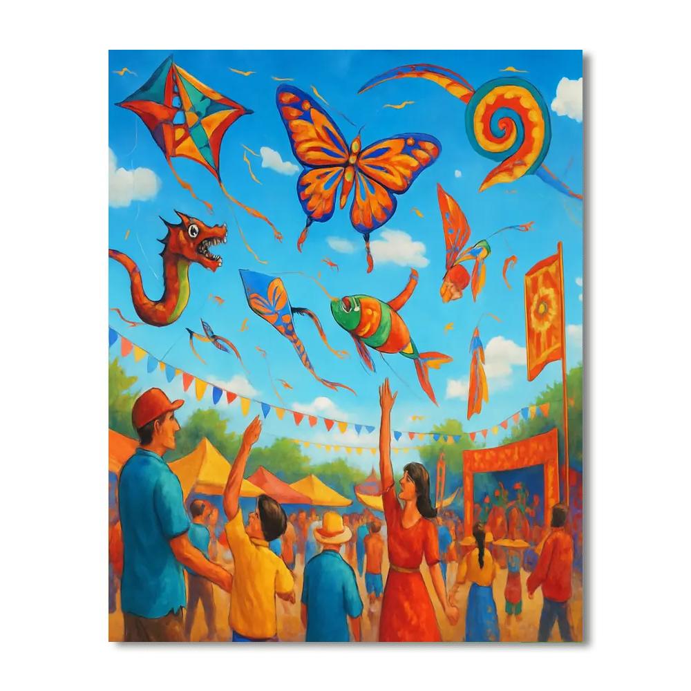 Borneo International Kite Festival Number Painting