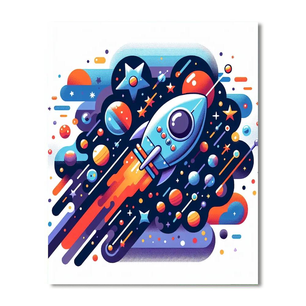 Space Voyage Discovery Paint By Color