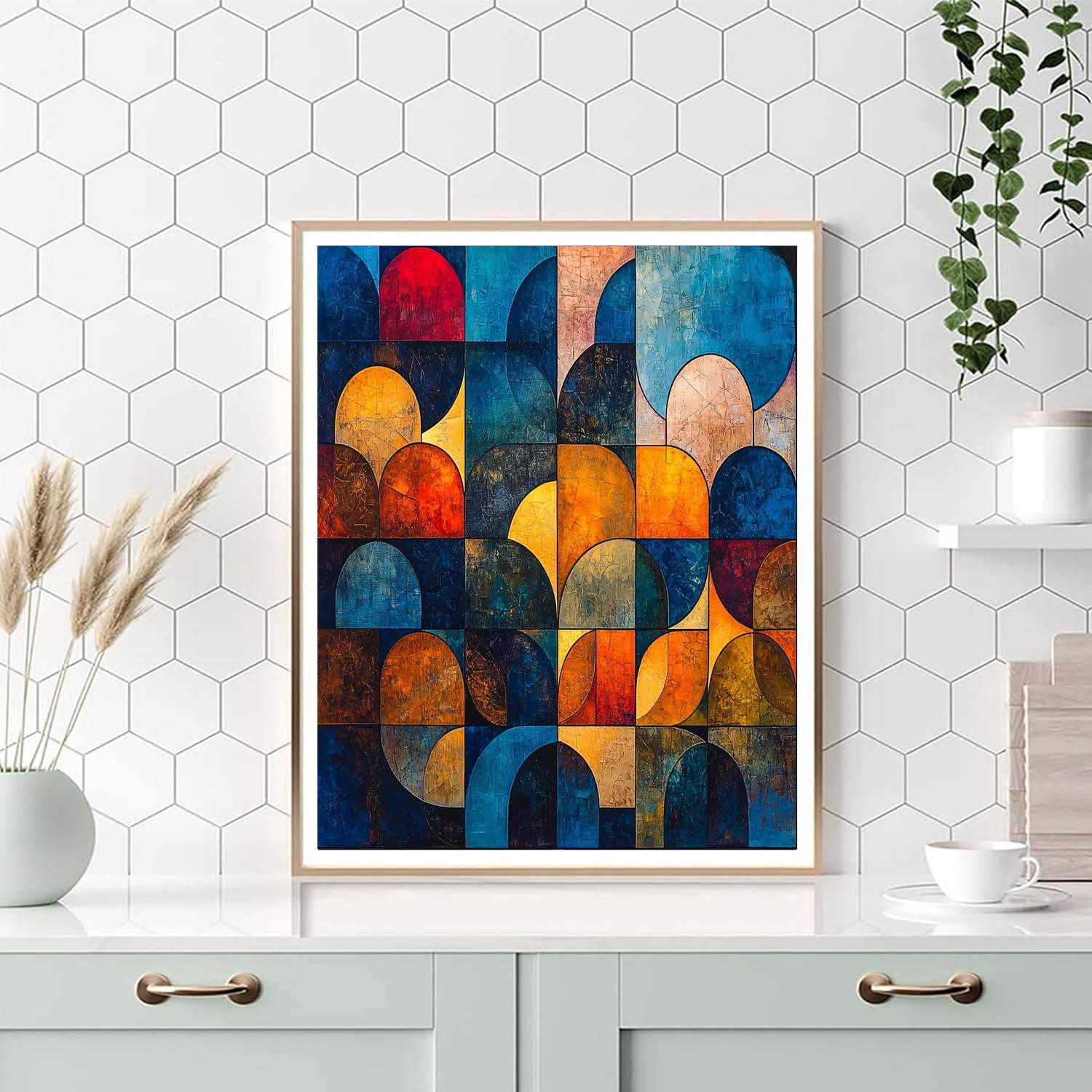 Paul Klee Inspired Echoing Colors  Paint By Numbers