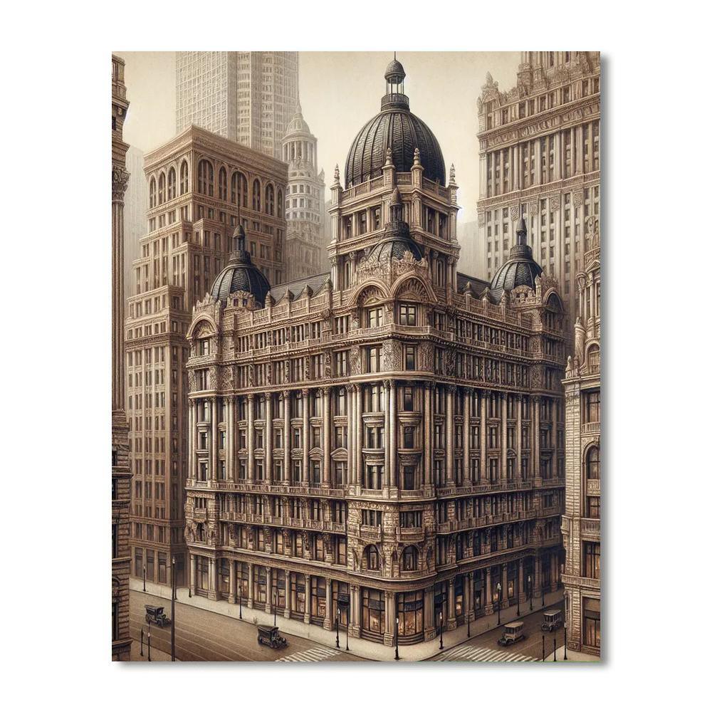 Historic Cityscape Grandeur Paint By Numbers Kits