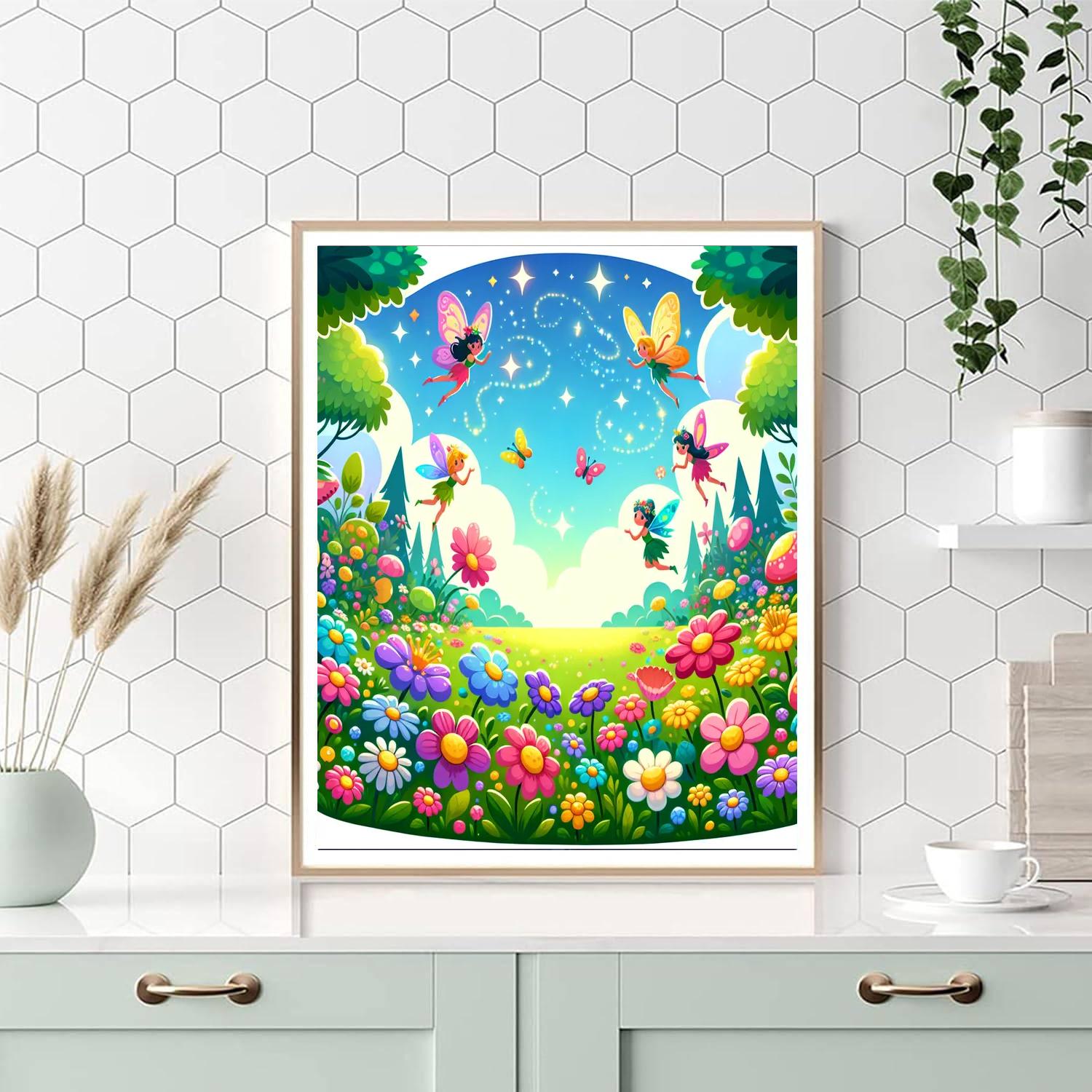 Magical Fairy Meadow Paint By Number