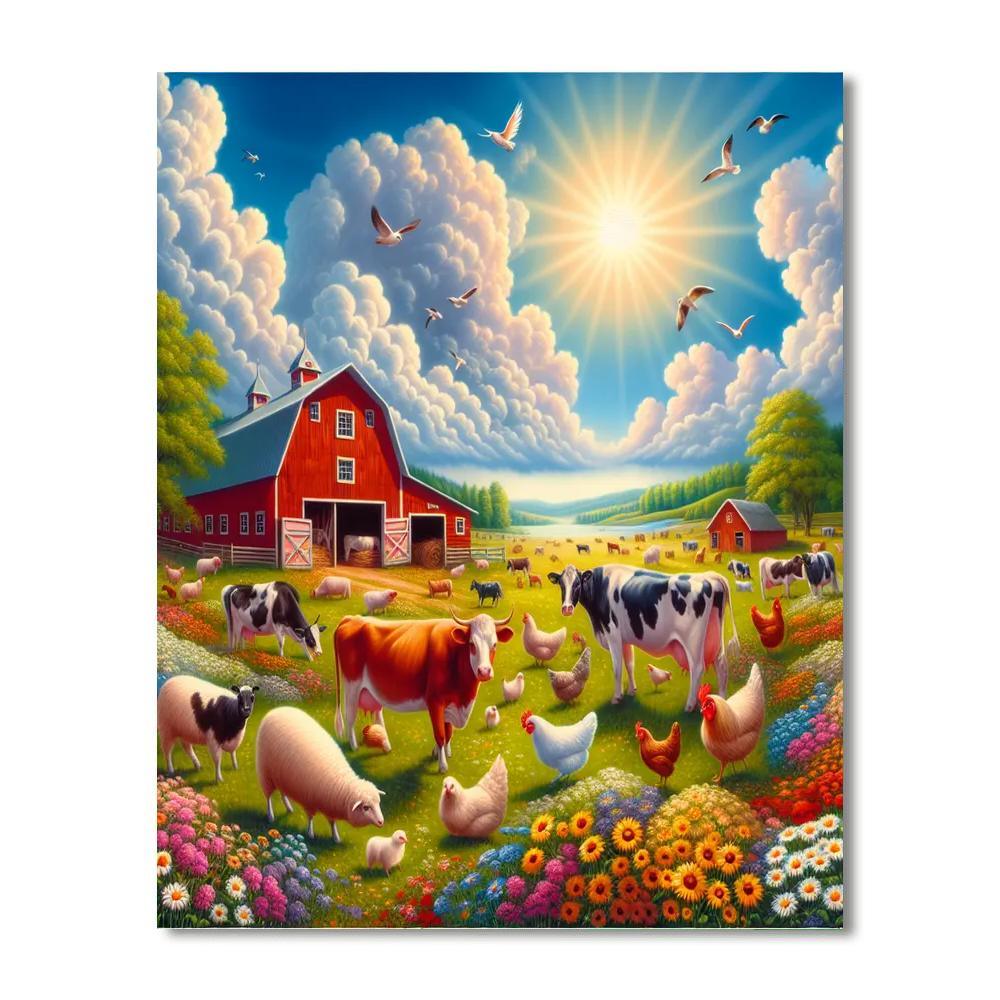 Sweet Dreams Farm Painting By Numbers Kit