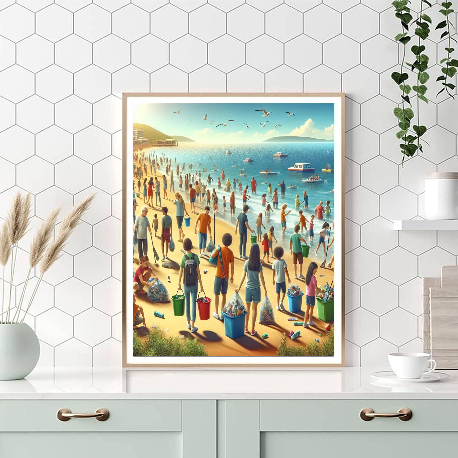 The Great British Beach Clean - Nationwide Paint By Numbers