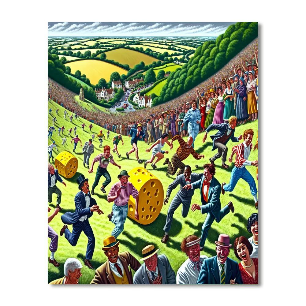 Cheese Rolling Festival - Uk Numbered Painting Kits