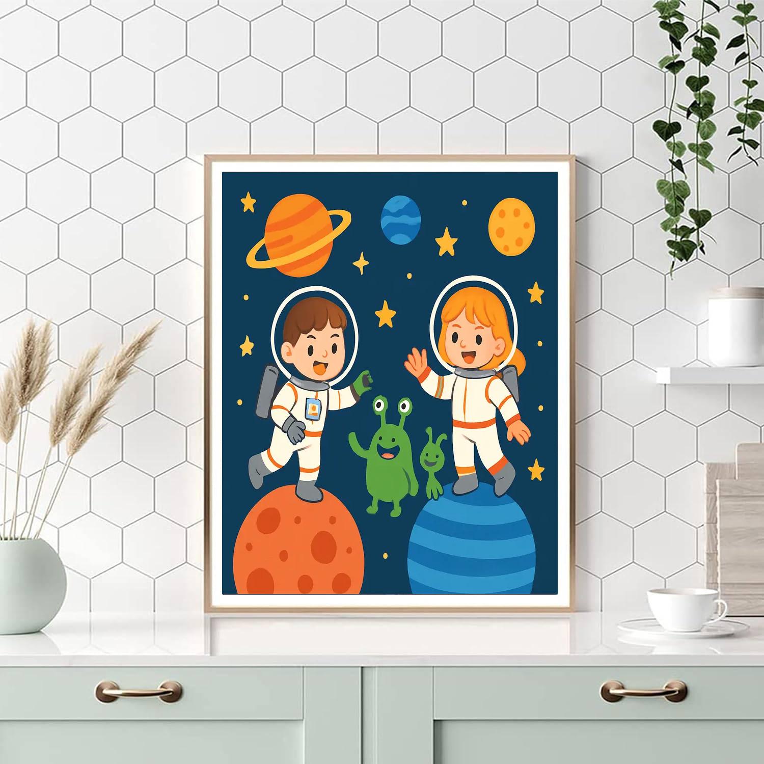 Deep Space Exploration Numbered Painting Kits