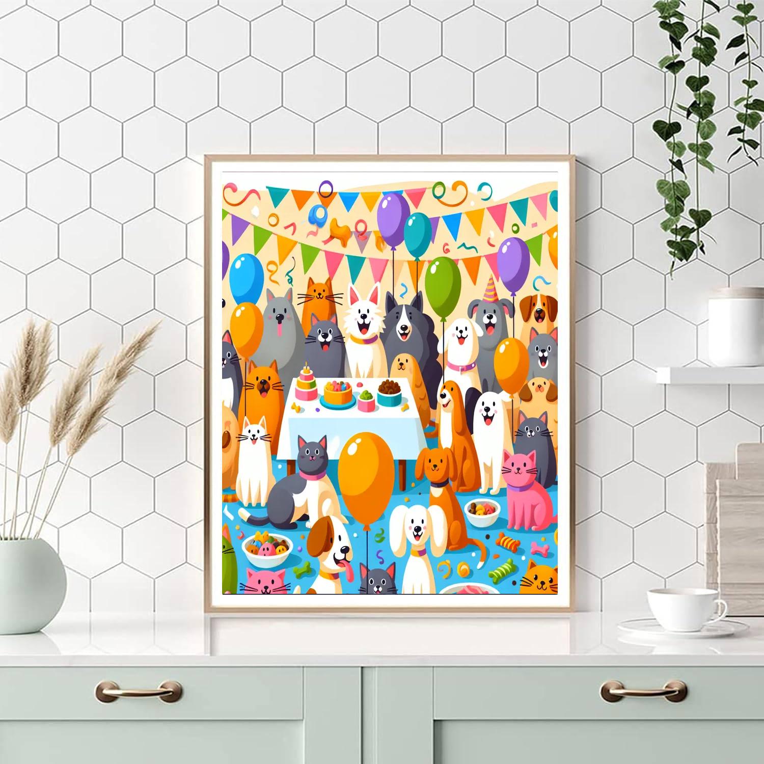 Pet Party Painting Number Kit