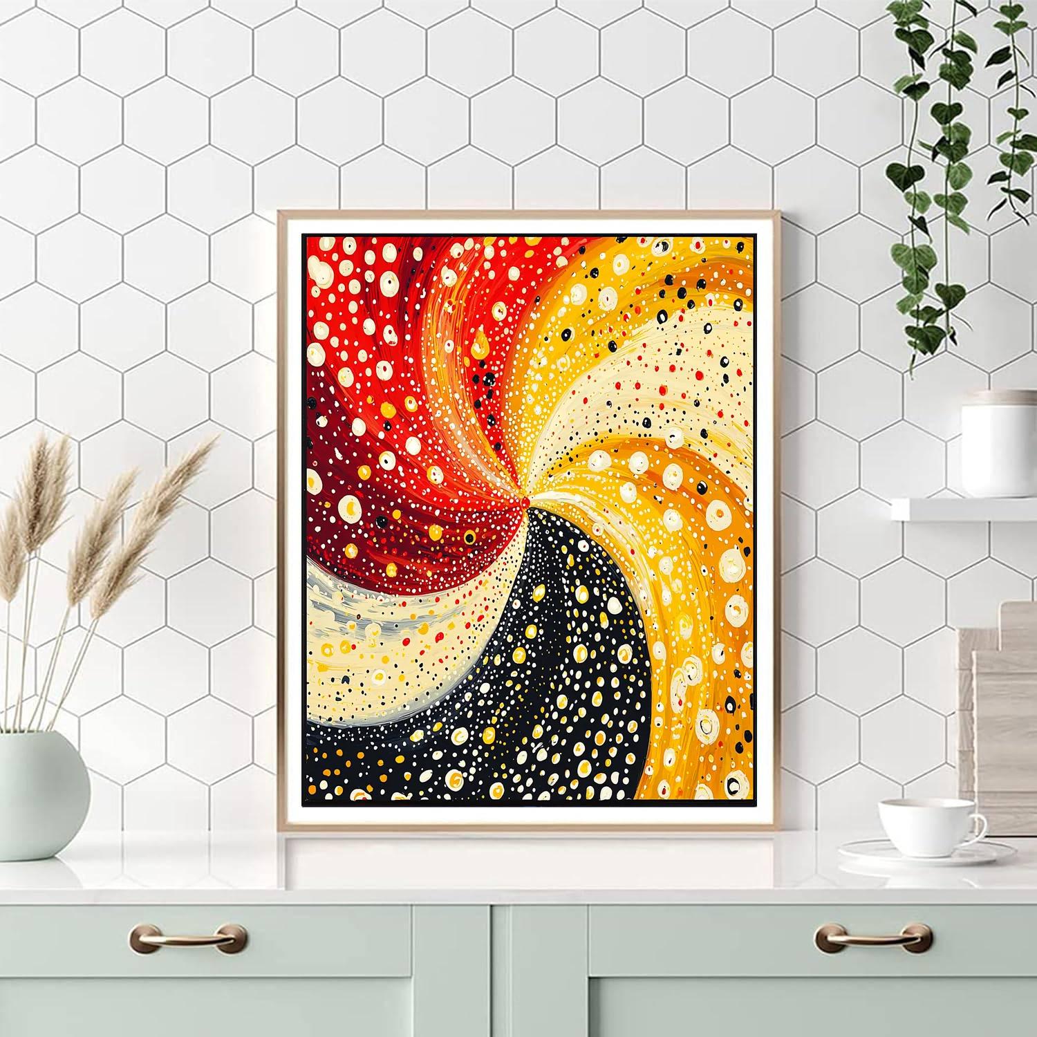 Yayoi Kusama Inspired Kaleidoscope Of Imagination  DIY Paint By Numbers