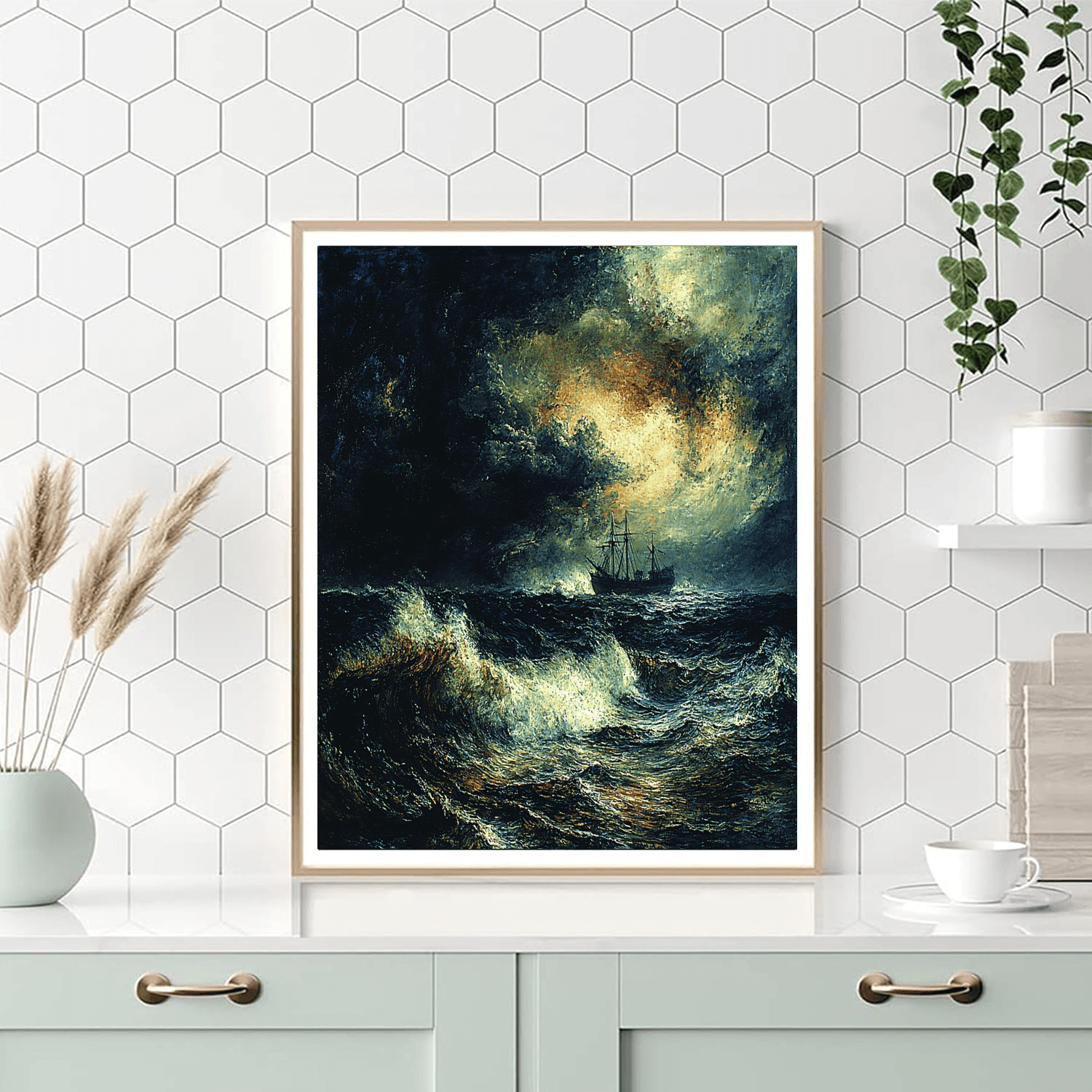 J.M.W. Turner Inspired Turner's Stormy Sea  Painting By Numbers Kit