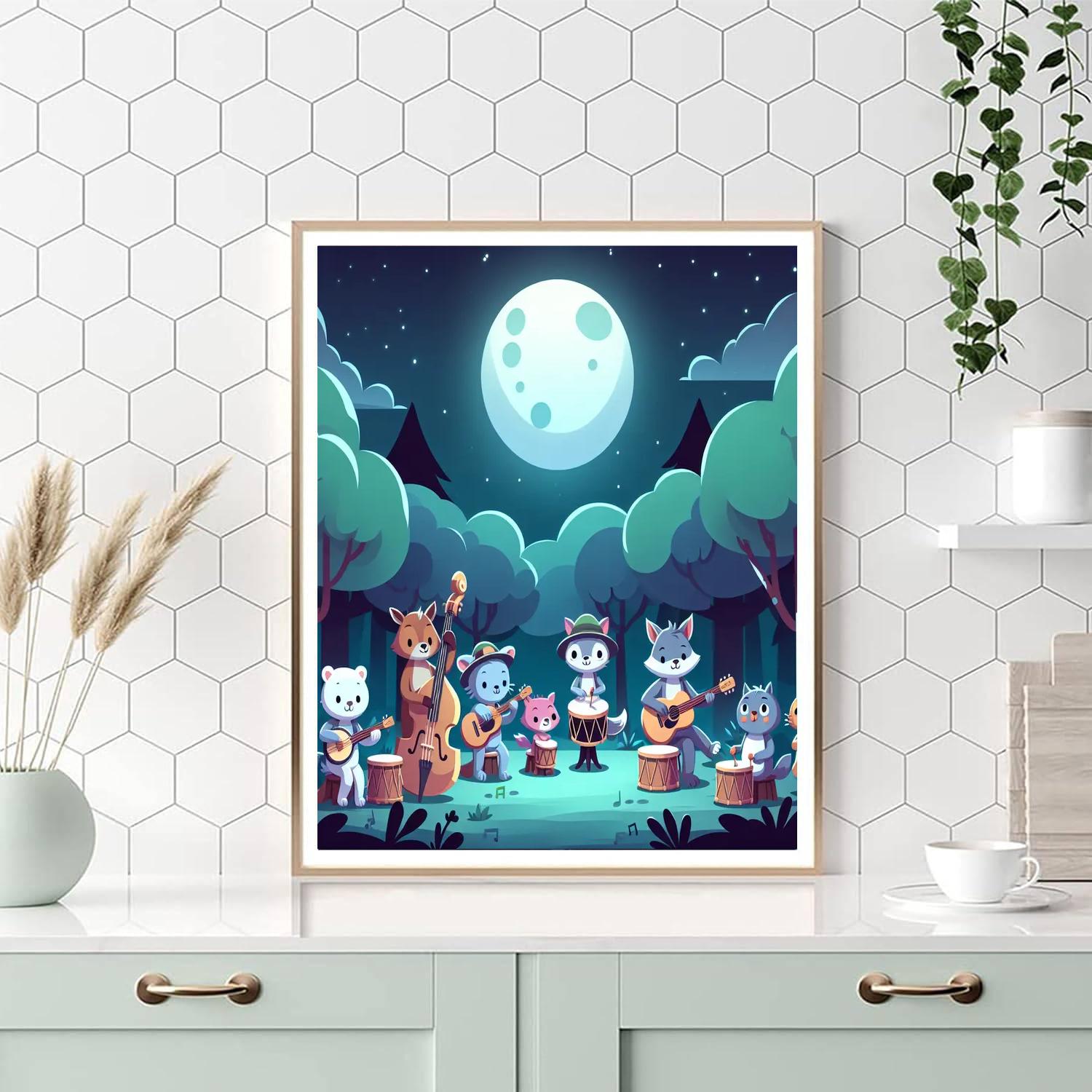 Moonlight Music Festival Paint By Number