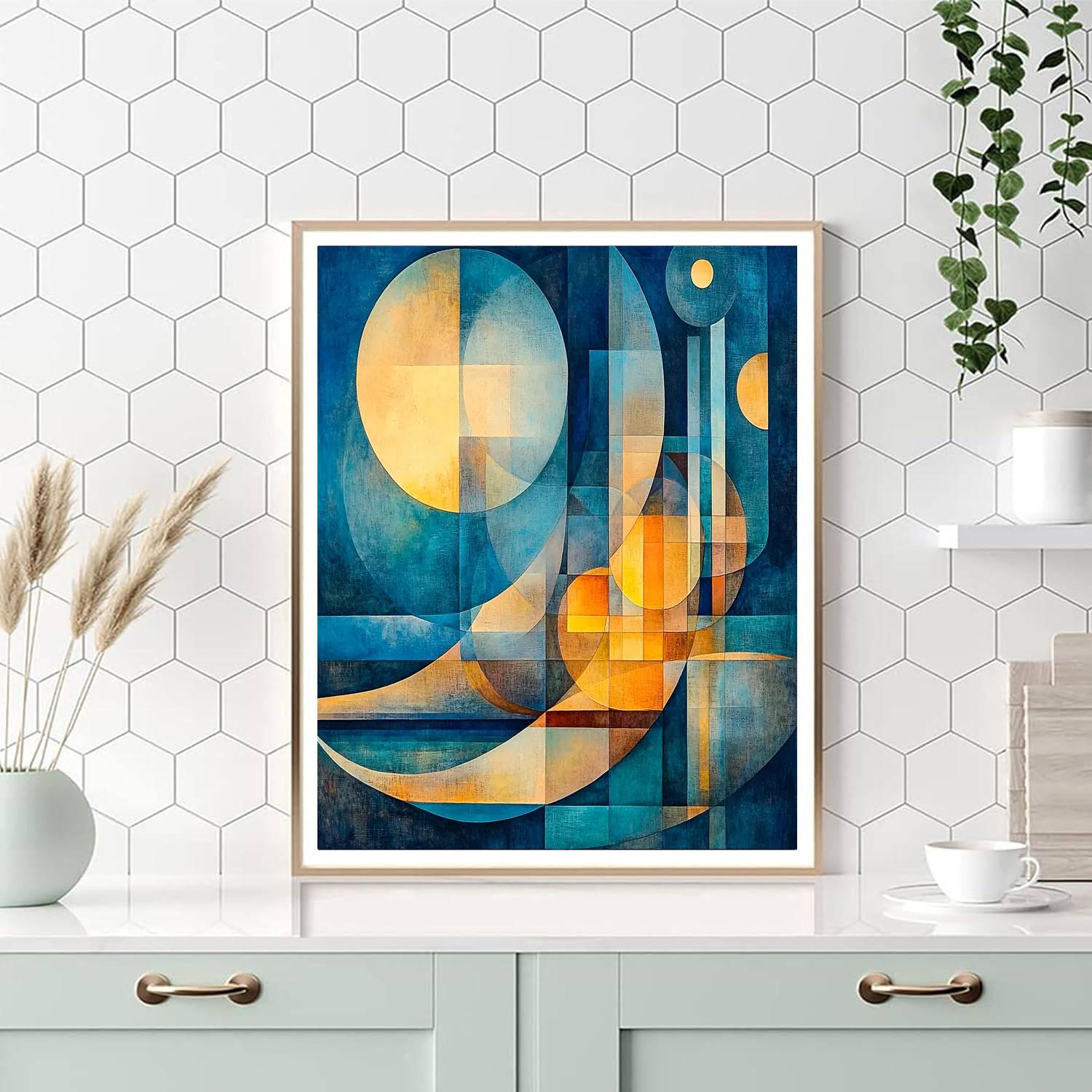 Paul Klee Inspired Mystical Color Sonata  Painting Number Kit