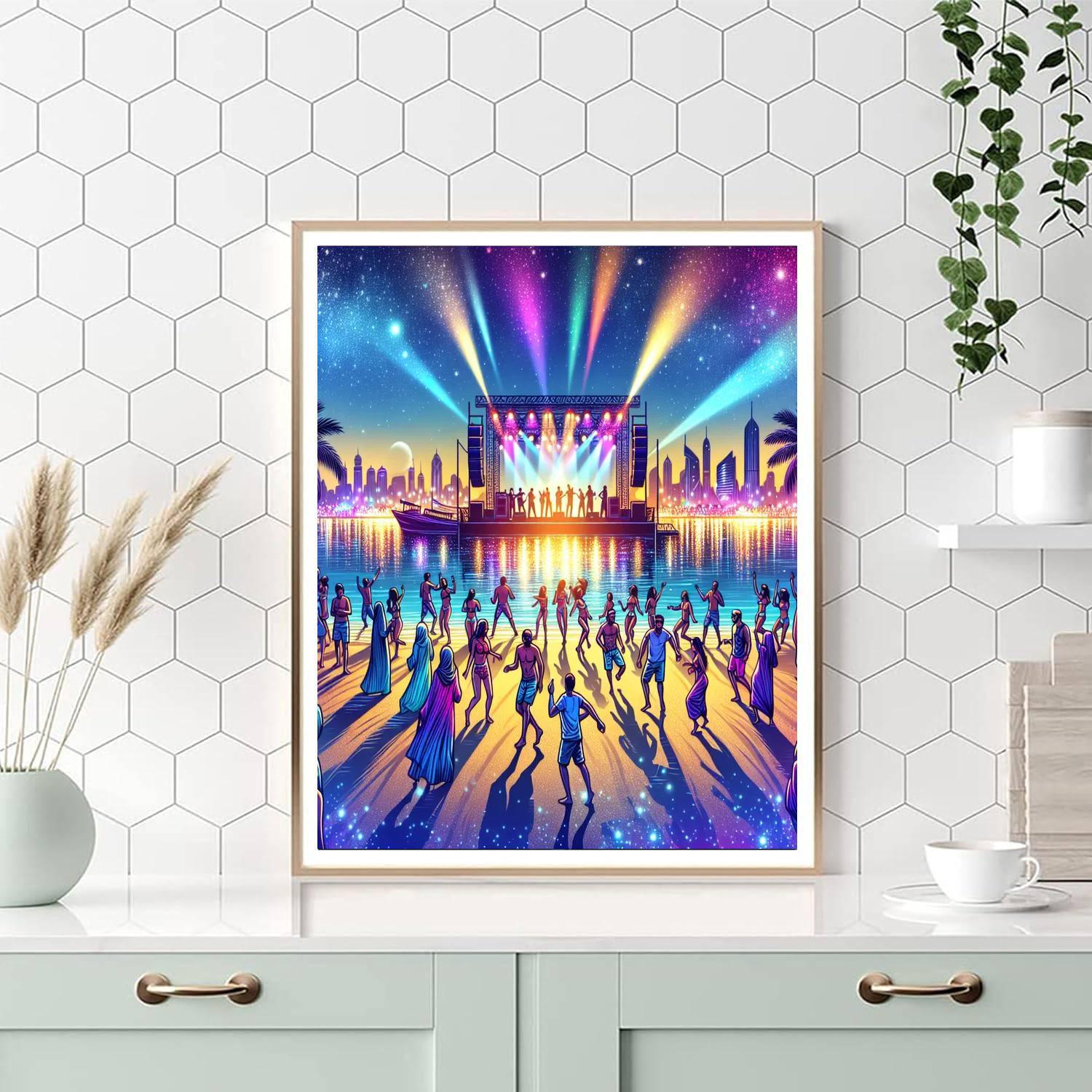 Sandance Beach Festival - Uae Paint By Numbers Art