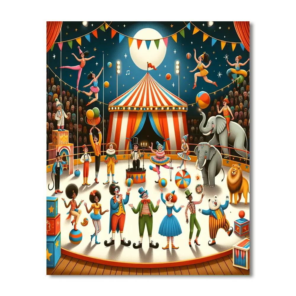 Enchanted Circus Dreams Numbered Painting Kits