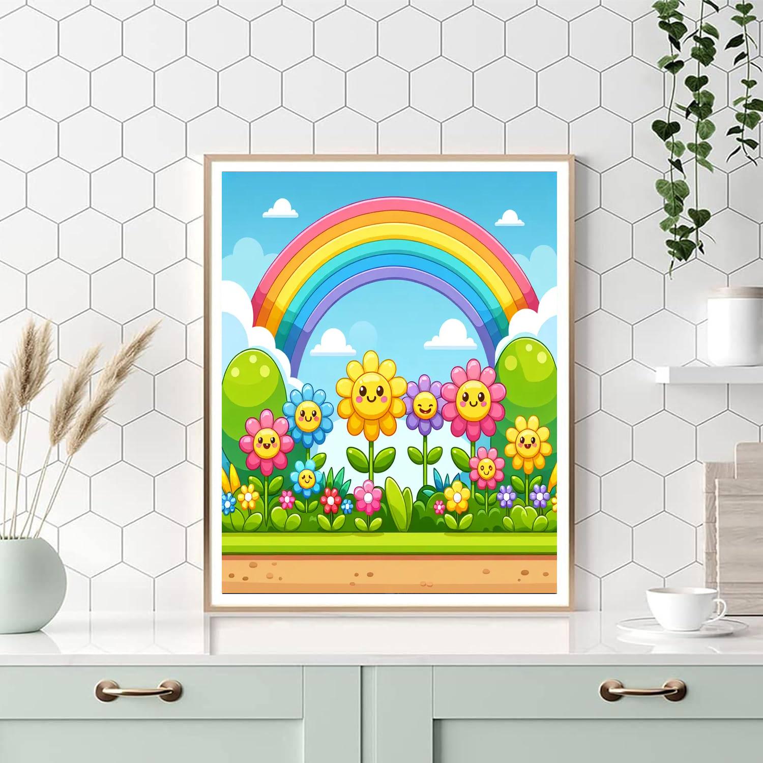 Rainbow Garden Of Wonders Paint By Numbers
