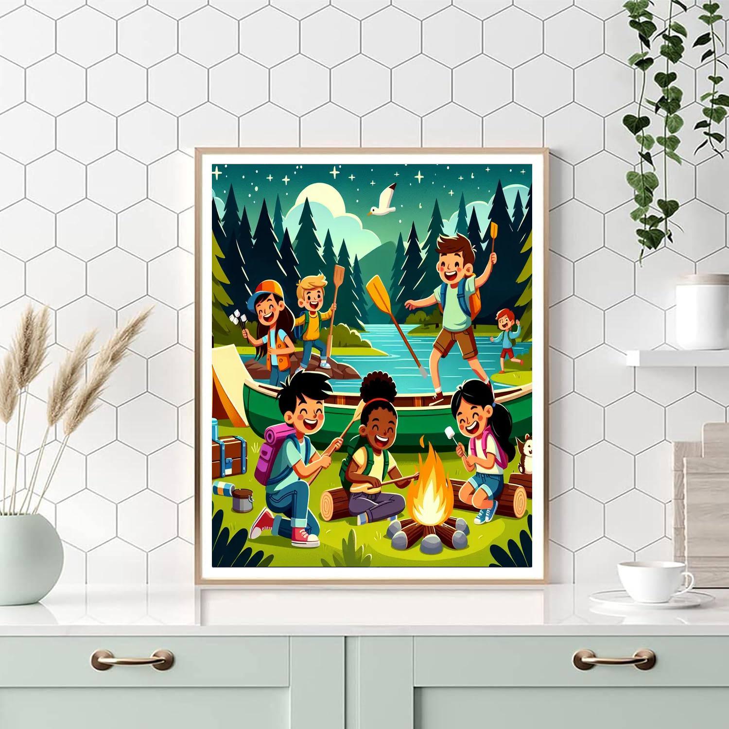 Summer Adventure Camp Paint By Color